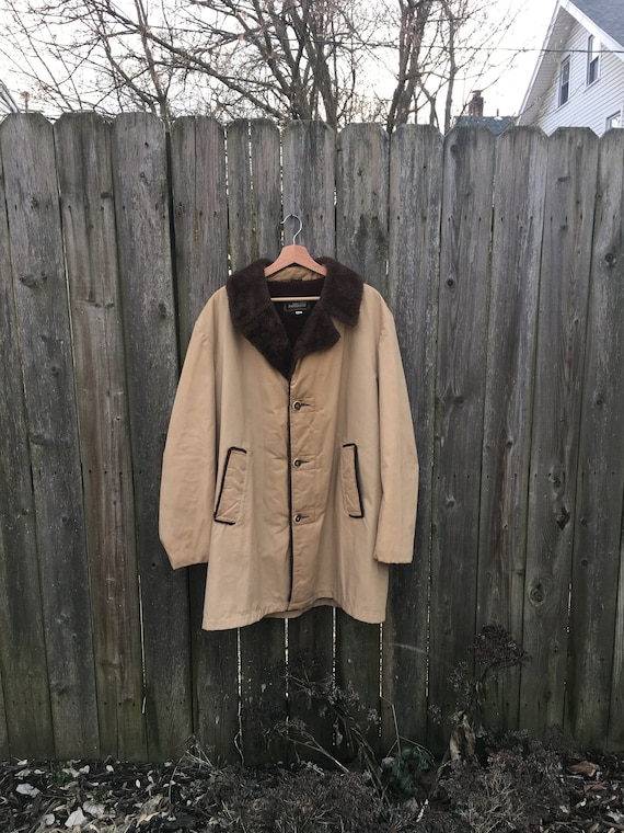 Vintage 70's John Blair Menswear Faux Fur Lined L… - image 1