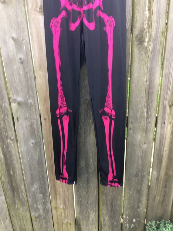 Vintage 2000's Unbranded Magenta Colored Skeleton… - image 4