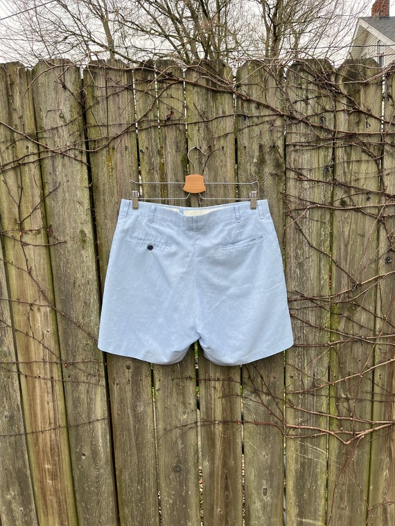 Vintage 60's/70's Unbranded Blue and White Shorts… - image 5