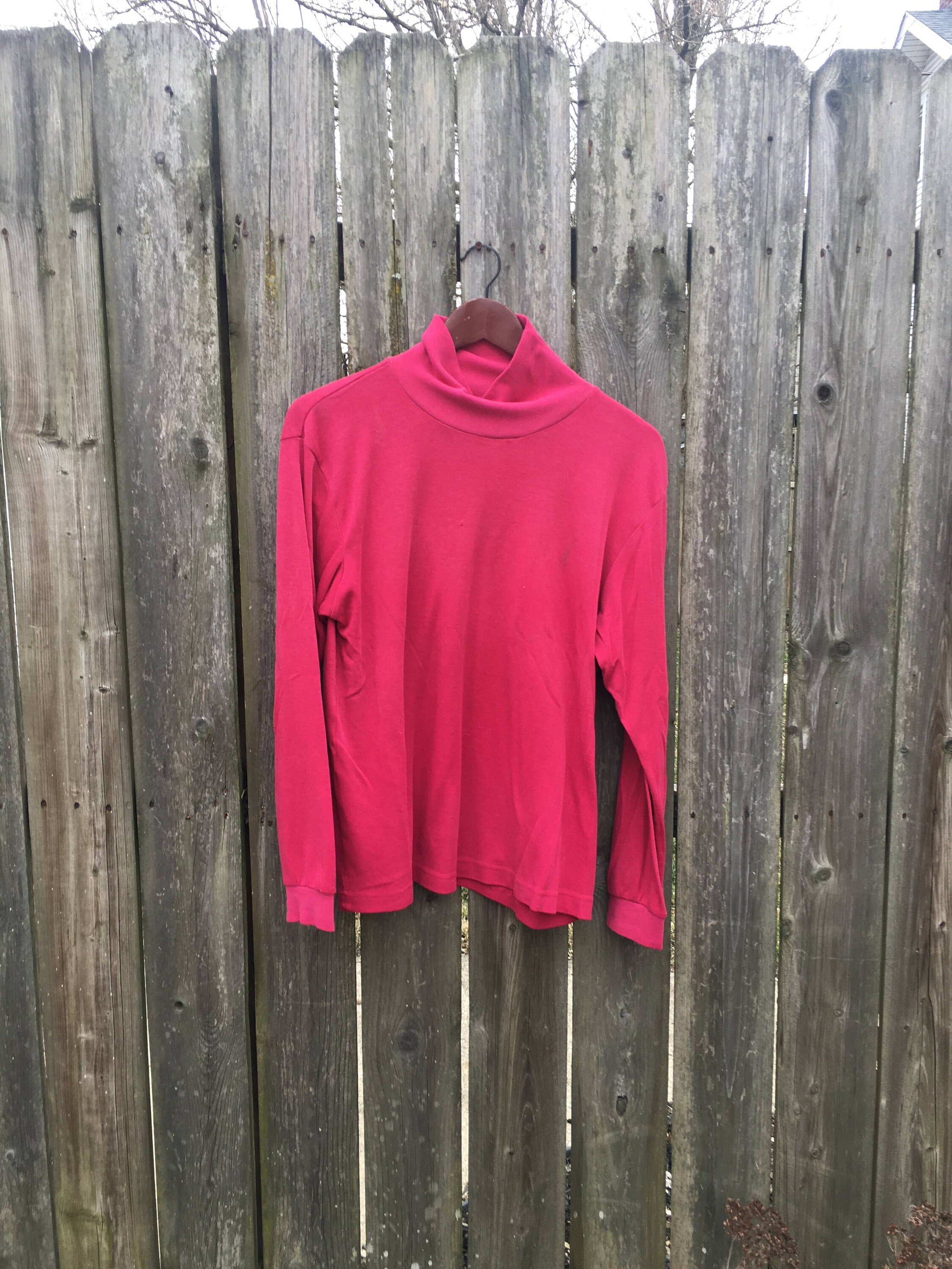 Hot Pink Turtleneck Etsy Canada
