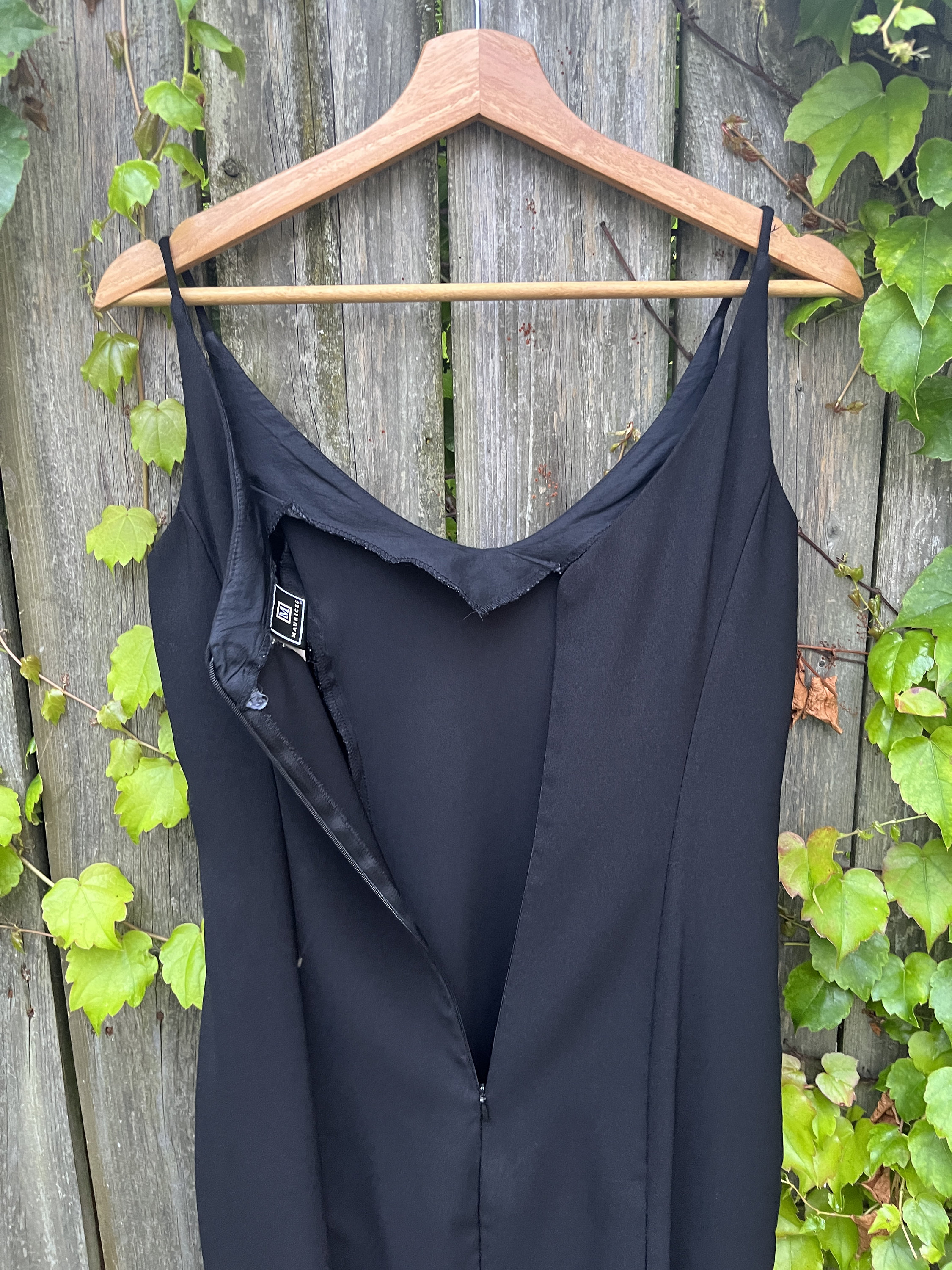 Vintage 80's/90's Maurices Black Polyester/Spandex Made in USA Sleeveless Dress Size Small Vintage 80's/90's Maurices Black Polyester/Spandex Made in USA Sleeveless Dress Size Small