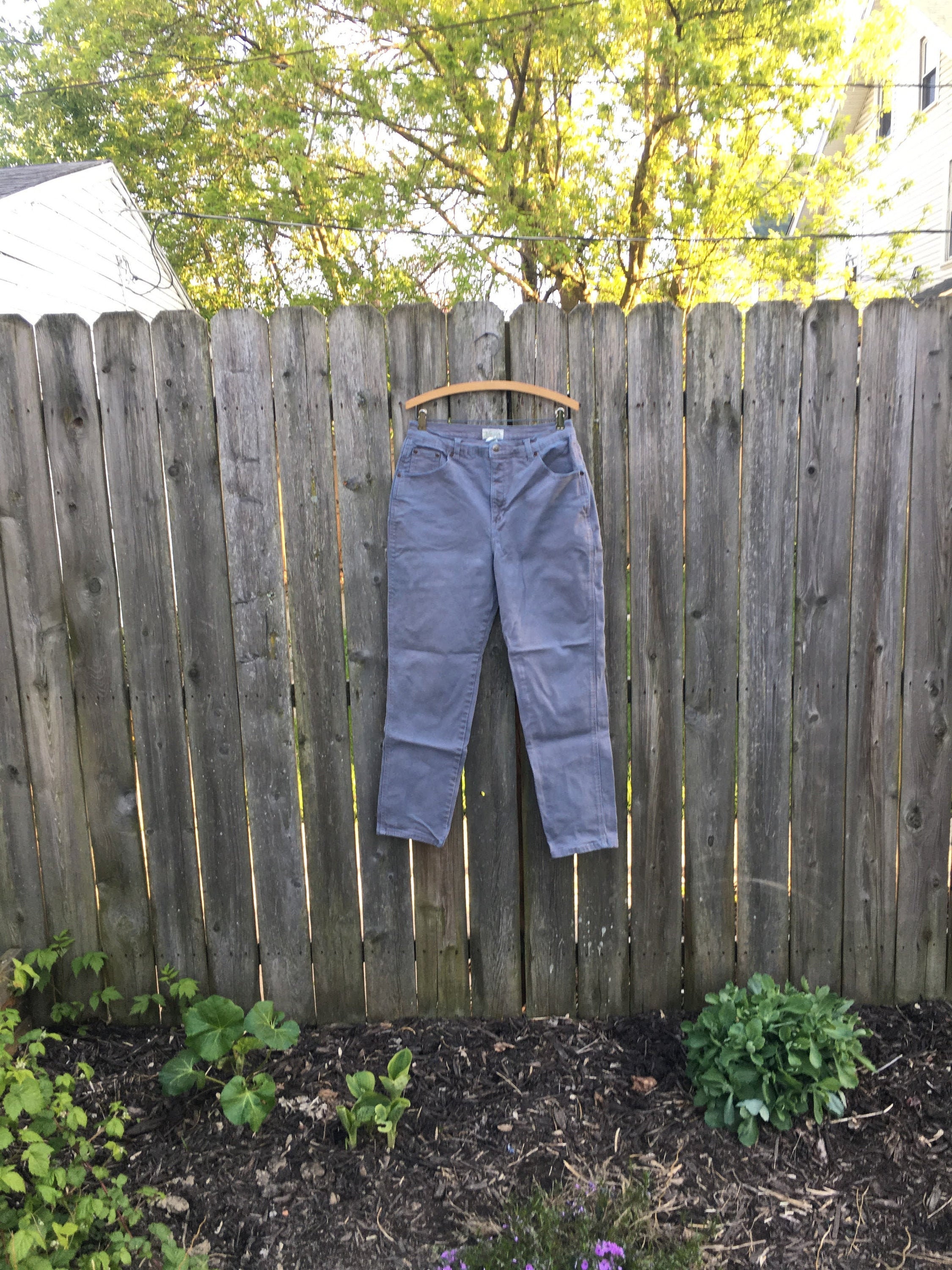 High Waist Tapered Leg Denim | Etsy 