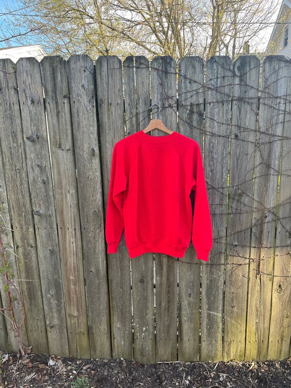 Vintage 80's/90's Unbranded Red Long Sleeve Sweats