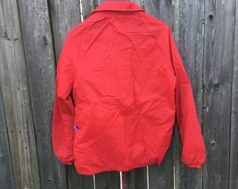 ジャケット・アウター [Vintage]90s Champion Nylon Food Jacket Vintage 80's Champion Autumn Golf Classic Button up Long