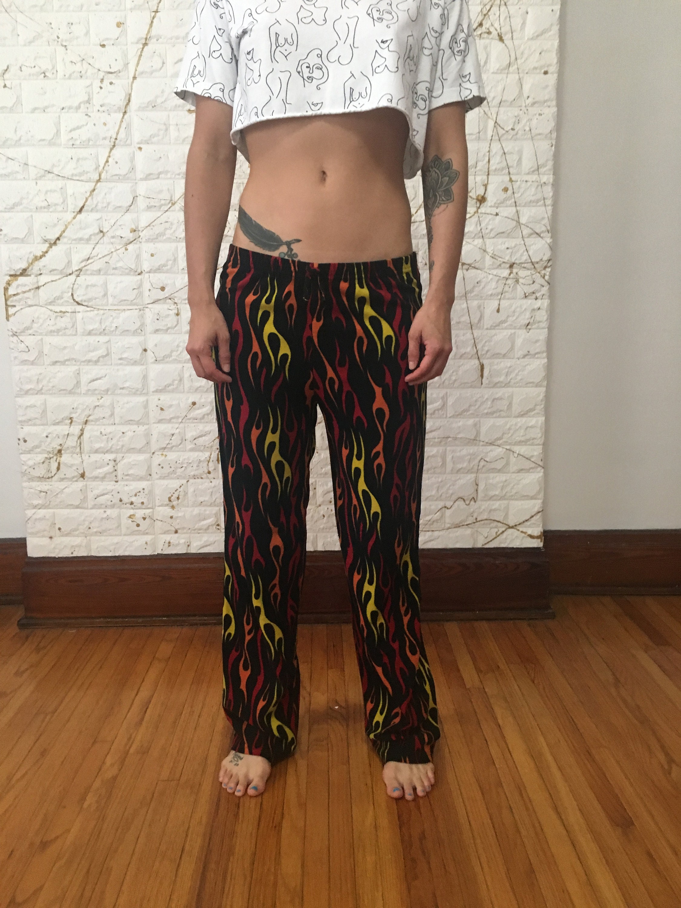 Flame pants Etsy Nederland