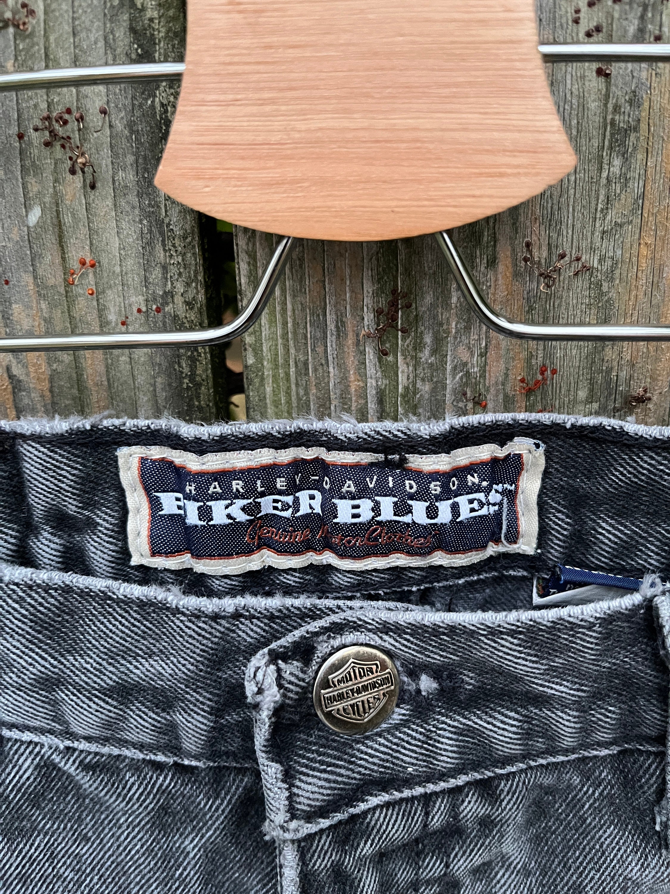 Vintage 90's Harley Davidson Motorcycles Made in USA Acid Wash
