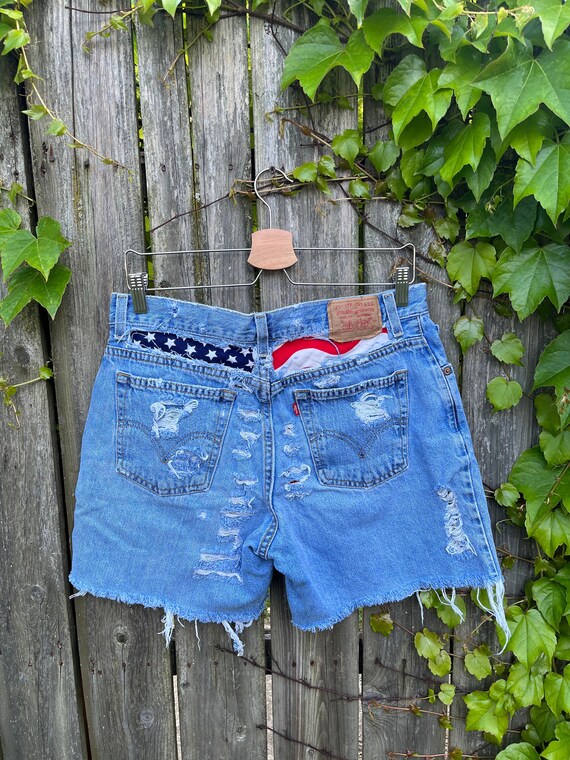 Vintage 2000's Levi's Reworked American Flag Patch