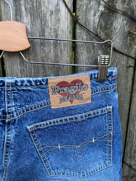 Vintage 2000's Fragile Jeans Medium Wash Denim Je… - image 8