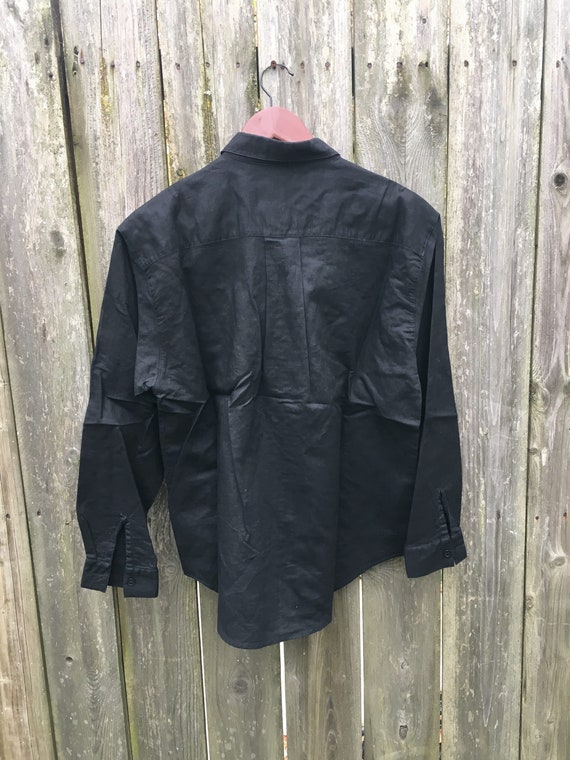 Vintage 80's Gitano Black Button Up with Jewels a… - image 8
