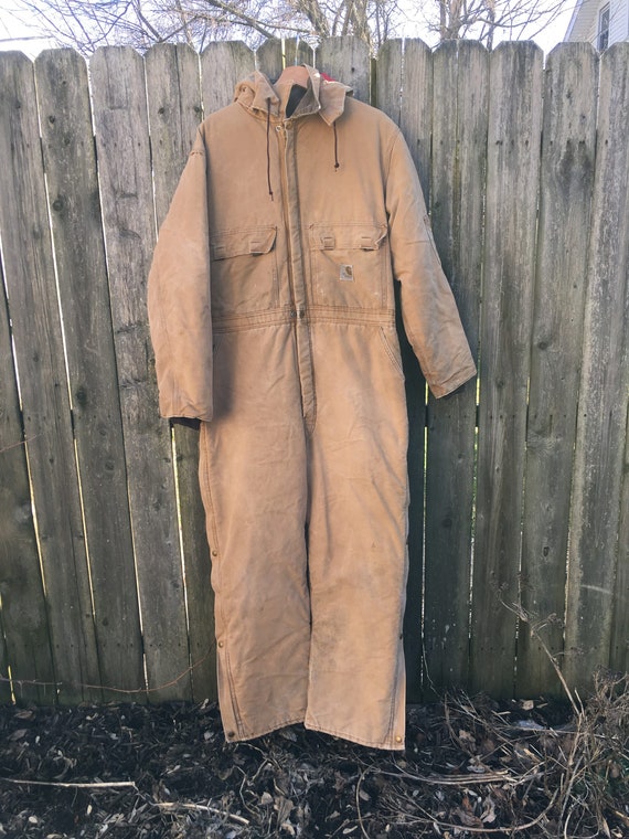 【Carhartt】80's USA製 ダックジャンプスーツ ツナギA-2886 Vintage 80's Carhartt Thick Heavyweight Long Sleeve Hooded Work