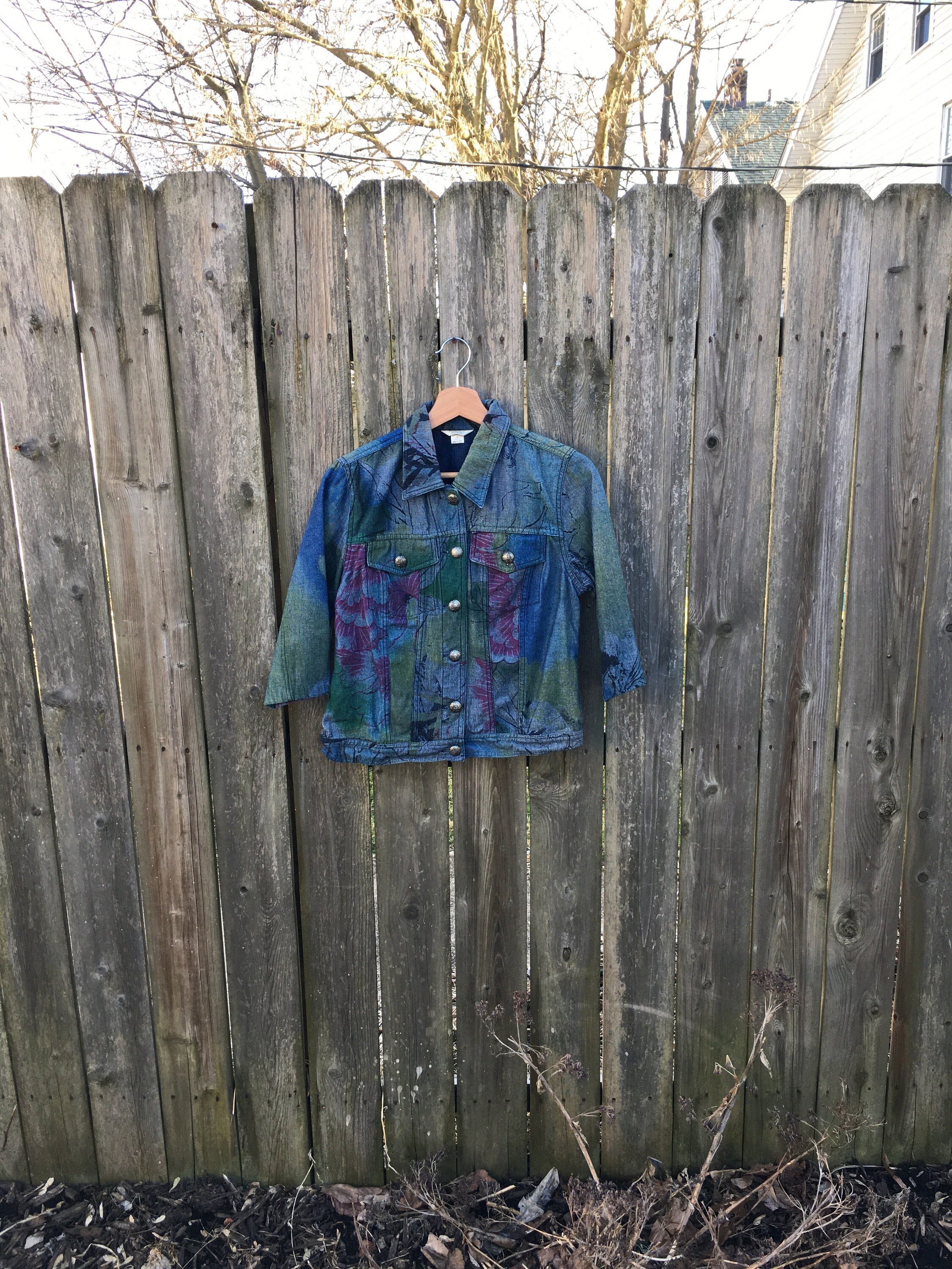 Vintage 2000's Christopher and Banks Colorful Floral Pattern
