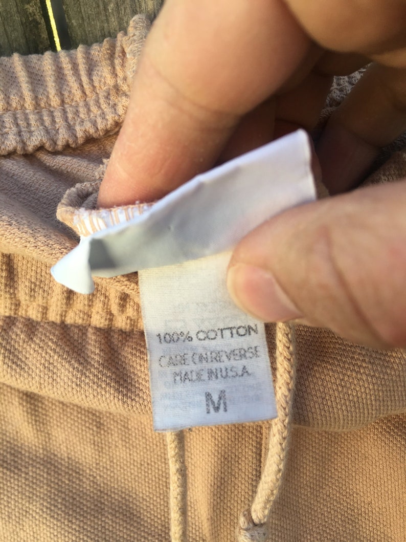 Vintage 80/'s Carolina Clothing Company Light Rust Colored Elastic Tie Waist Pants Size Medium