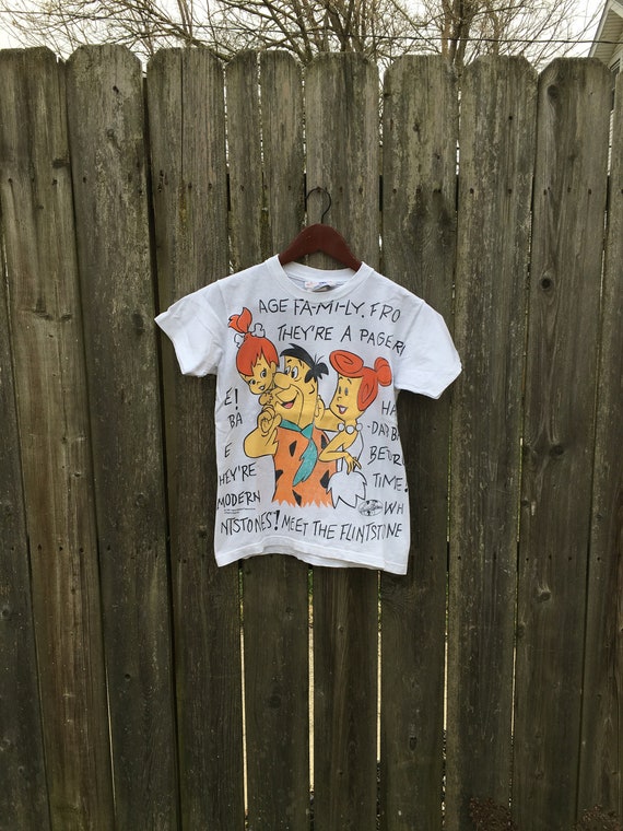 Vintage 1994 the Flintstones Theme Song All Over Print Short