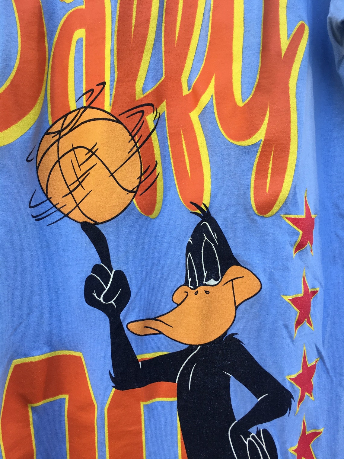 Vintage 1992 Daffy Duck Basketball Number 00 Short Sleeve Etsy