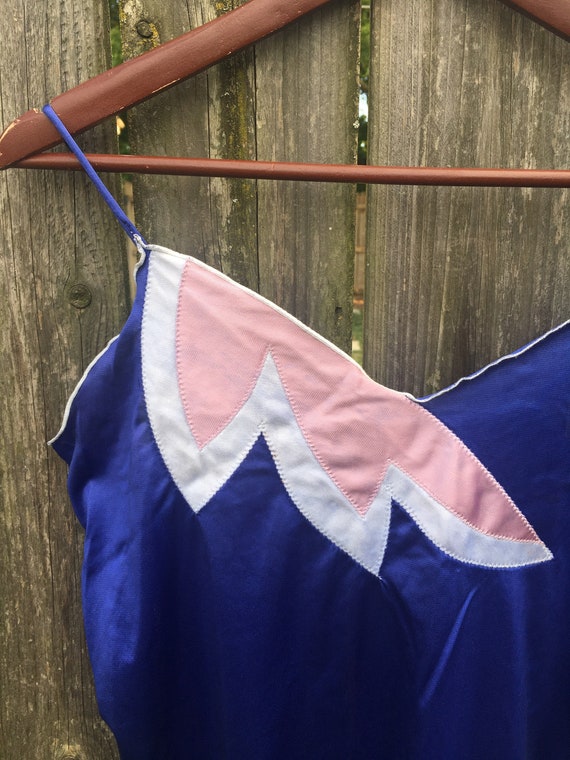 Vintage 70's/80's Undercover Wear Blue White Pink… - image 3