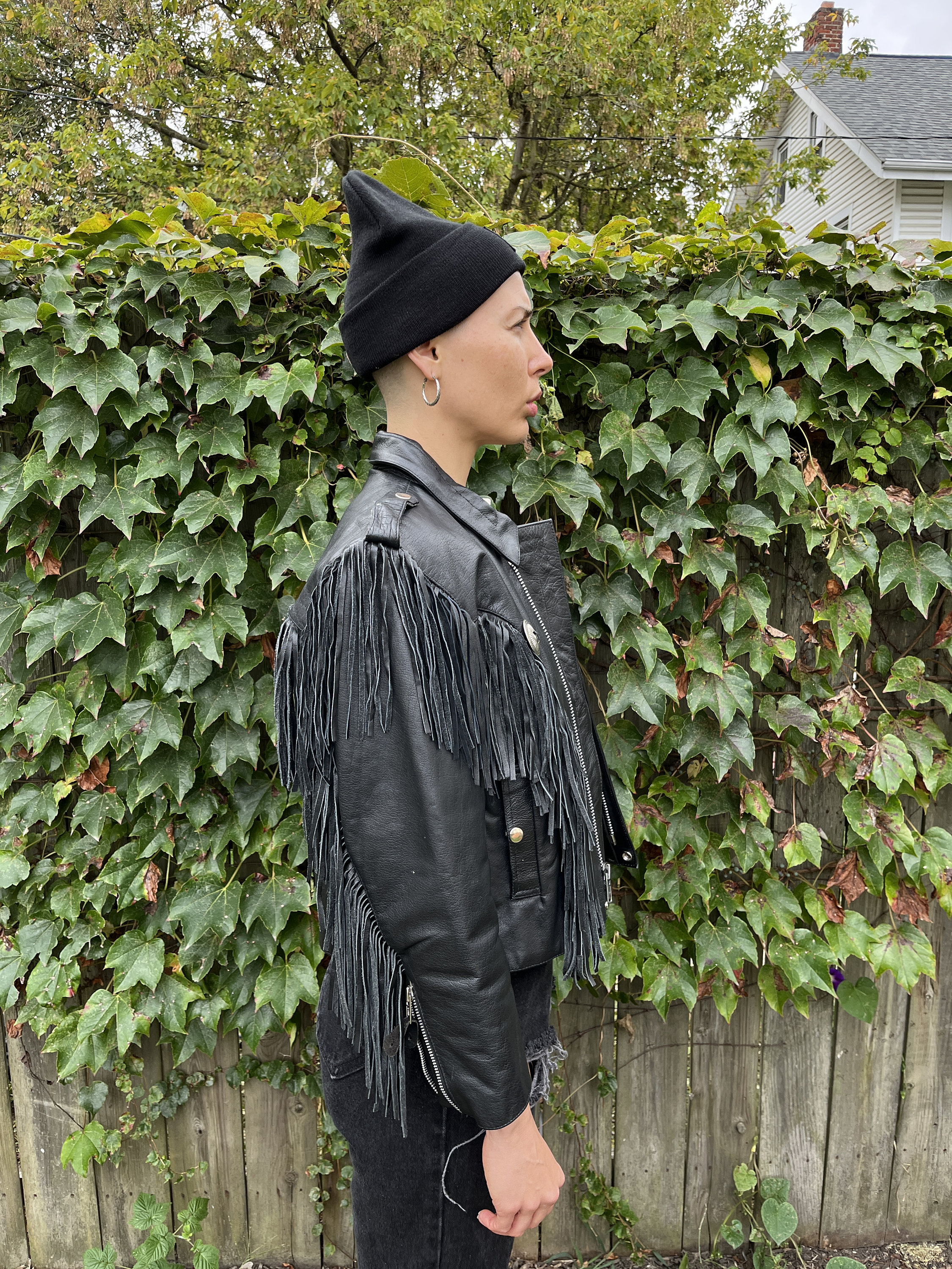 Vintage 90's LB Leather Bound Exclusive Black Leather Zip up Vintage 90's LB Leather Bound Exclusive Black Leather Zip up