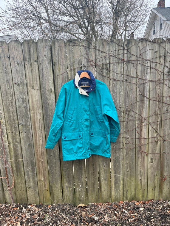 Vintage 90's Pacific Trail Quality Outerwear Teal Long Vintage 90's Pacific Trail Quality Outerwear Teal Long
