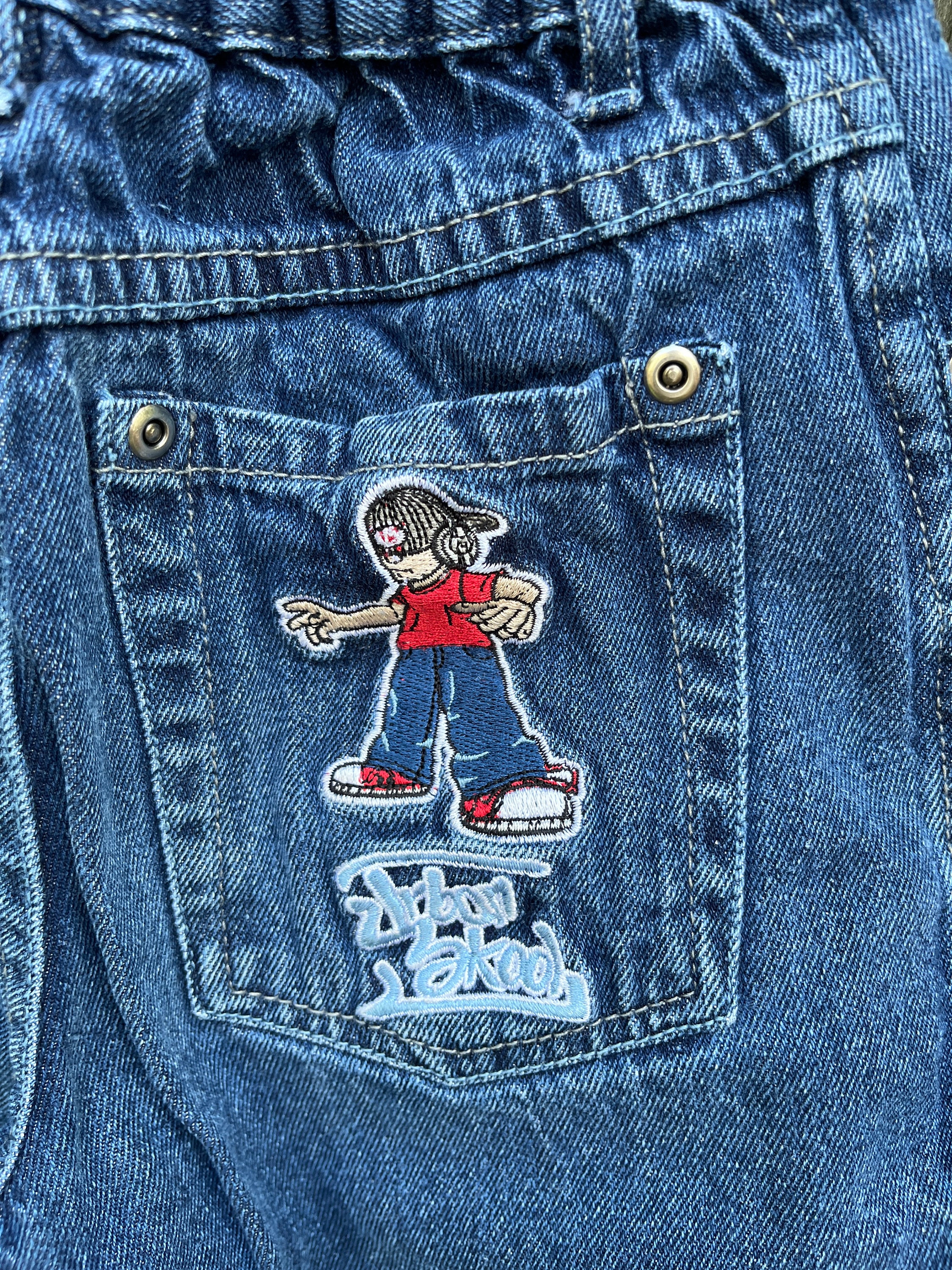 Vintage 2000's Urban Skool Denim Dark Wash Elastic Waist