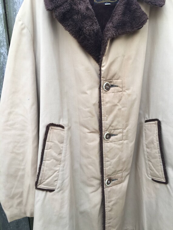 Vintage 70's John Blair Menswear Faux Fur Lined L… - image 4