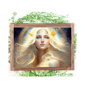 Celestial Fairy Wall Art Download, Celestial Fairy Wall Art, Digital Download