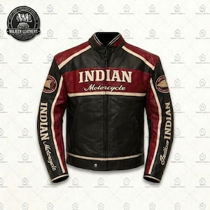 Indian Motorcycle Leather Jacket - Etsy