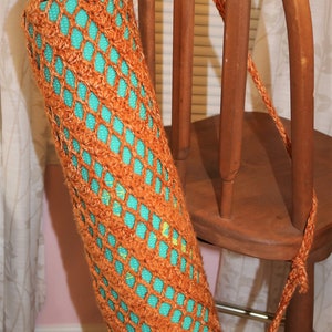 Crochet Yoga Mat Bag, Yoga Mat Tote image 5