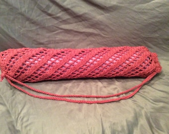 Crochet Yoga Mat Bag, Yoga Mat Tote