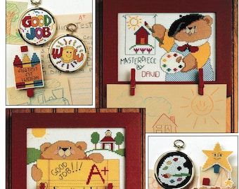 Pattern Booklet - Cross-Stitch Homework Display Signs - Look What I Did Leisure Arts No. 2422