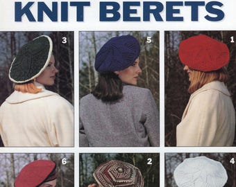 Vintage Style - Knit Berets Pattern Book designed by Peg Gorman