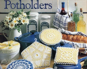 Pretty Crocheted Potholders - designed by Linda Luder