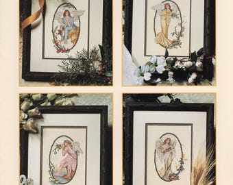 Guardians of the Seasons Angel Counted Cross Stitch Pattern Book