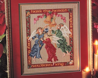 The Herald Angels Cross Stitch Pattern Book design by Donna Vermillion Giampa