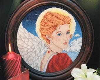 Angel Portrait Counted Cross-Stitch Pattern Book from Graphworks International