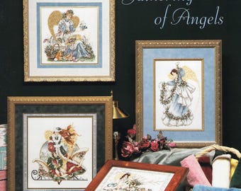 Cross-Stitch Pattern Book Gathering of Angels from the Stoney Creek Collection