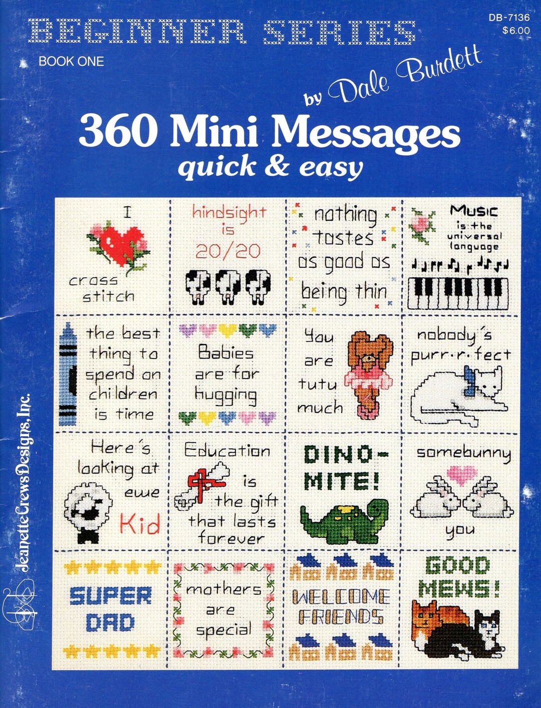 Message Printable Pattern 360 Mini Messages Cross Stitch Pattern Book: Beginner Series - Etsy
