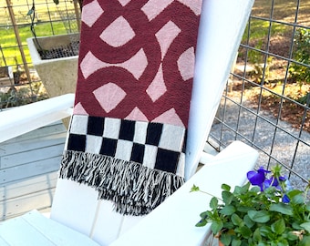 Love Throw Blanket, Baby Throw Rug, Love Knots Cottage Throw, Baby Gift, Boho Decor