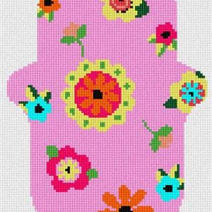 Hamsa Art Deco Needlepoint Canvas