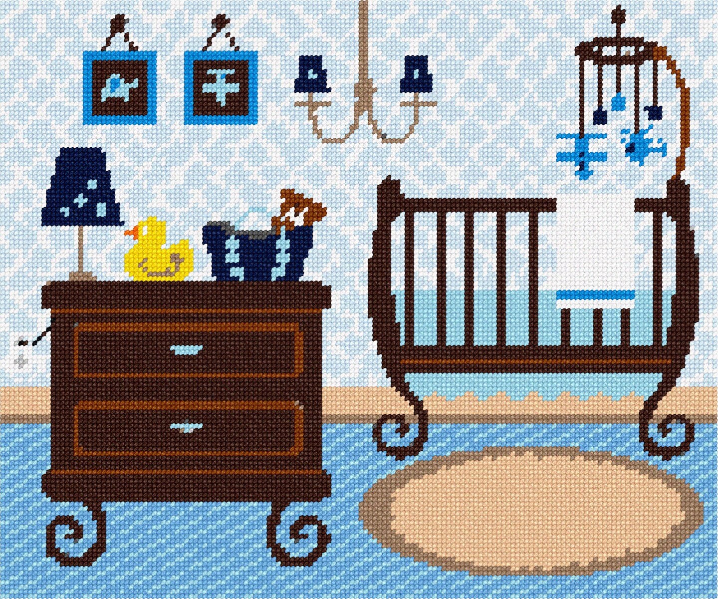 Needlepoint Kit or Canvas Baby Boy Nursery Etsy