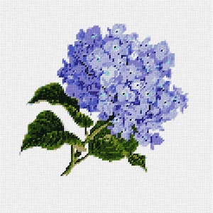 Needlepoint Kit or Canvas: Hydrangea Bunch