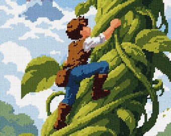 Needlepoint Kit or Canvas: Jack And The Beanstalk