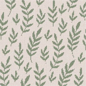 Needlepoint Kit or Canvas: Sage Leaves 2