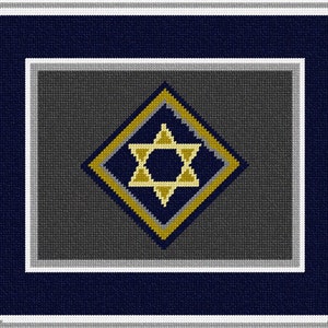 Needlepoint Kit or Canvas: Tallit Concentric