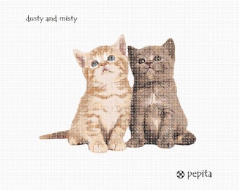 Needlepoint Kit or Canvas: Dusty And Misty