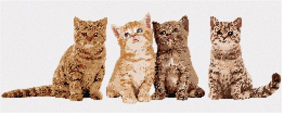 pepita Cat Posing Needlepoint Kit