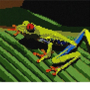 Needlepoint Kit or Canvas: Frog image 1