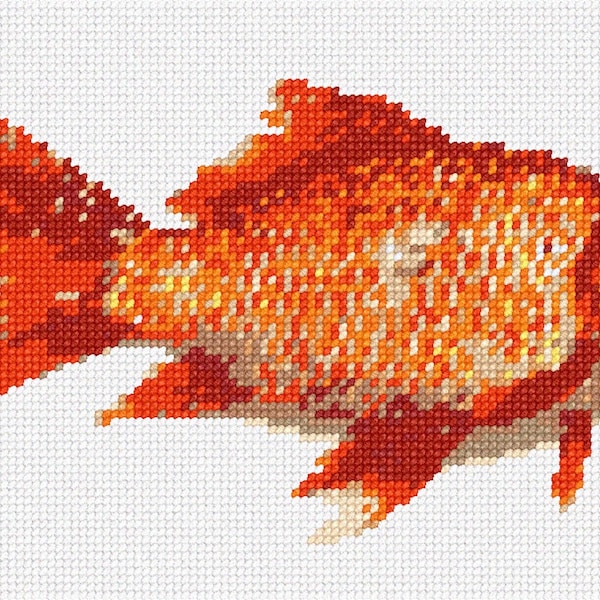 Needlepoint Kit or Canvas: Goldfish