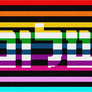 Needlepoint Kit or Canvas: Shalom Illusion