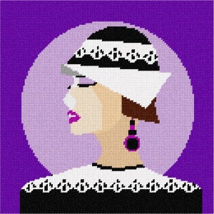Needlepoint Kit or Canvas: Haute Couture Lace