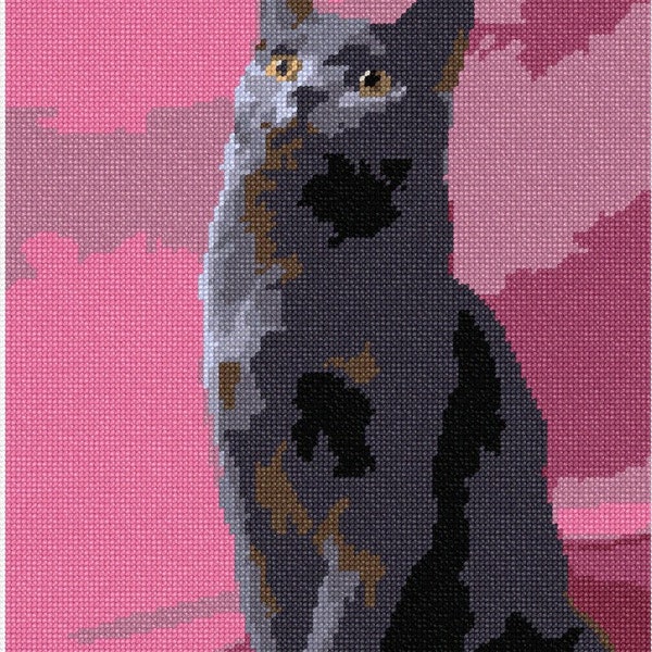 Needlepoint Kit or Canvas: Chartreux