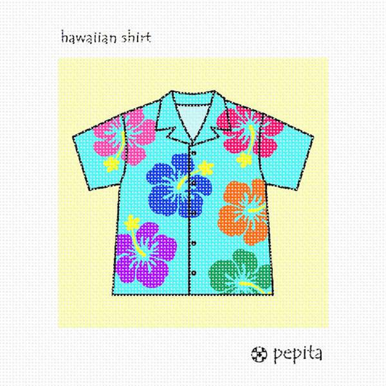 Needlepoint Kit or Canvas Hawaiian Shirt Etsy